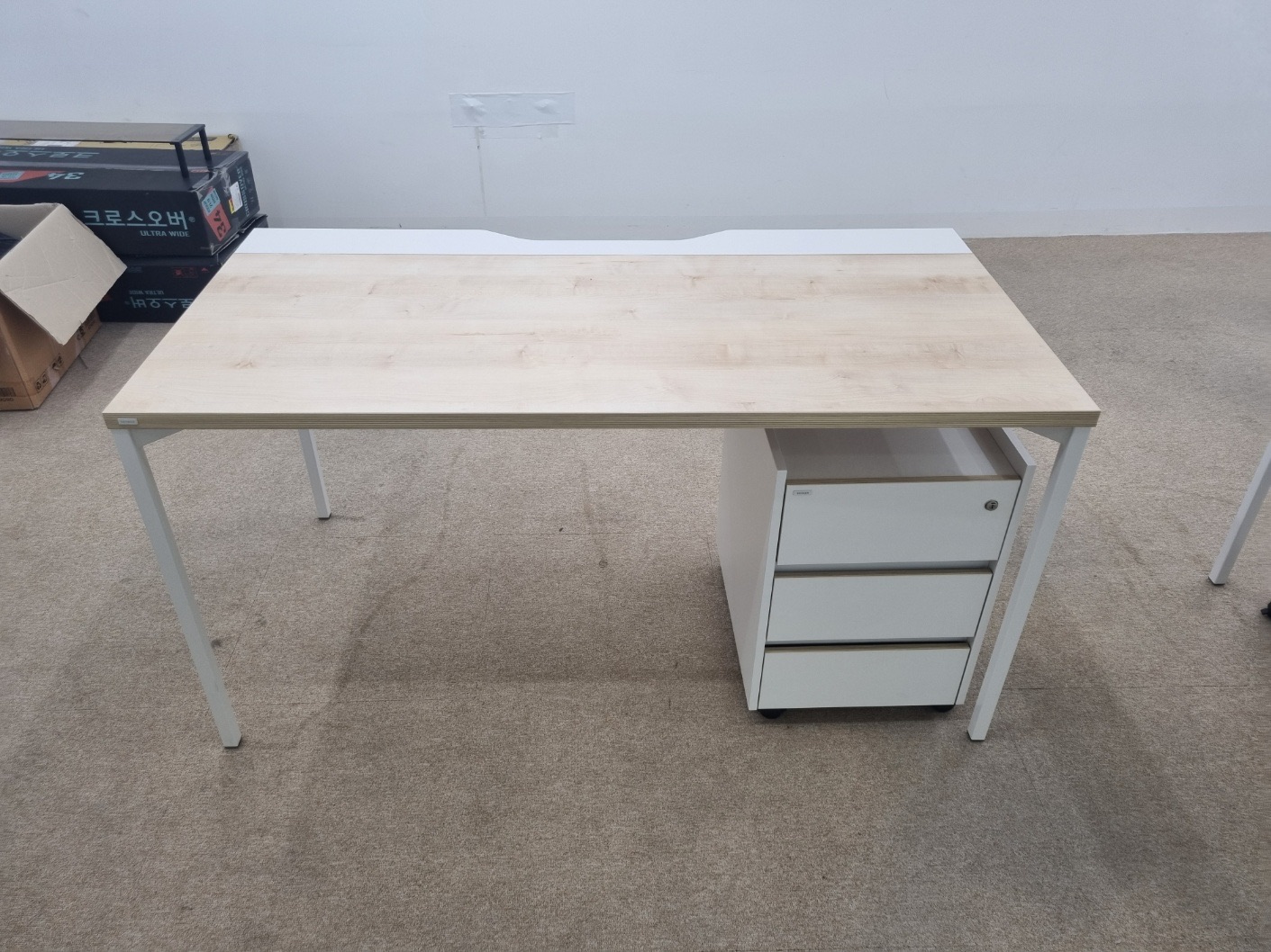 데스커 1400*700 책상[서랍별매,색상:MLWW]