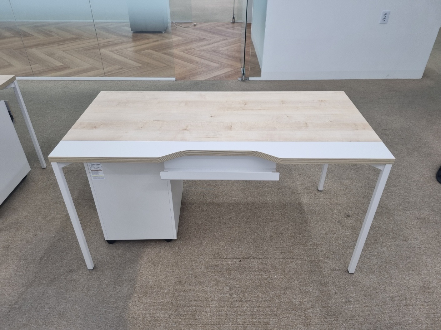 데스커 1400*700 책상[서랍별매,색상:MLWW]